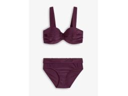 B.P.C bikini na fiszbinach usztywniane marszczenia 42 (80E).