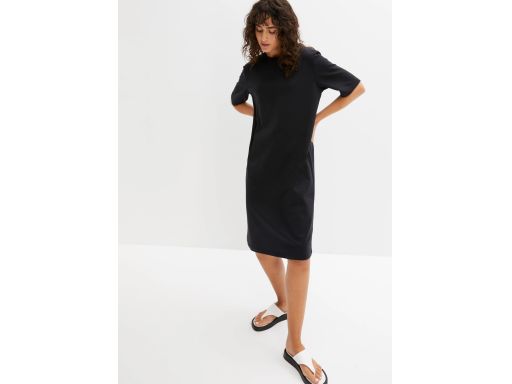 B.P.C sukienka shirtowa czarna midi r.44/46