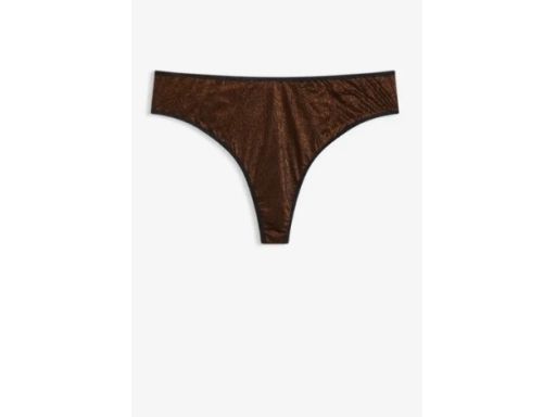 B.P.C stringi tanga metaliczne brązowe 44/46.
