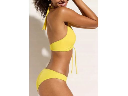 B.P.C bikini żółte z wiązaniem na szyi r.38
