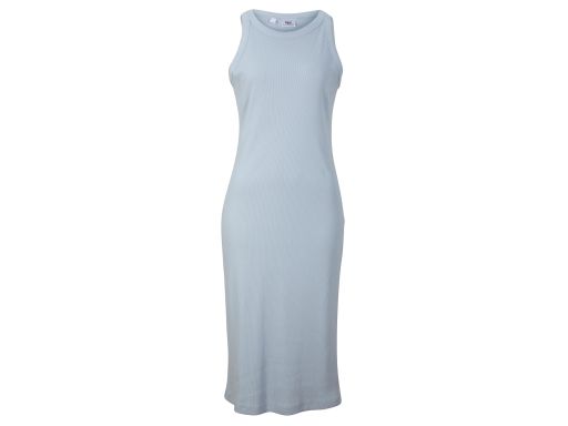 B.P.C sukienka prążkowana midi babyblue 48/50.