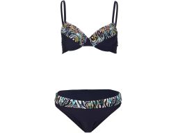 B.P.C bikini granatowe we wzory z figami 42 (80C)
