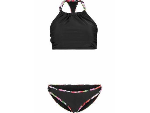 B.P.C bikini bustier czarne usztywniane miseczki 44