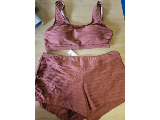 B.P.C bikini miedziane bustier z szortami 42