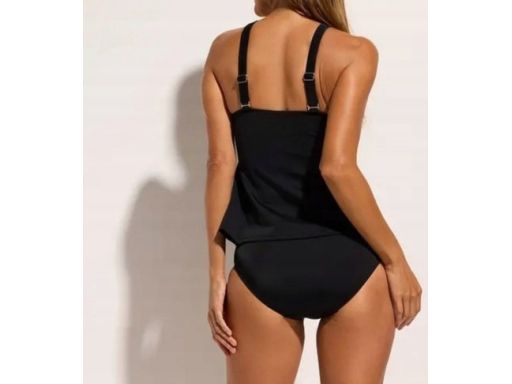 B.P.C tankini czarne modne z figami r.44