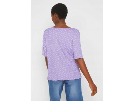 B.P.C t-shirt damski prążkowany kwiatki r.36/38