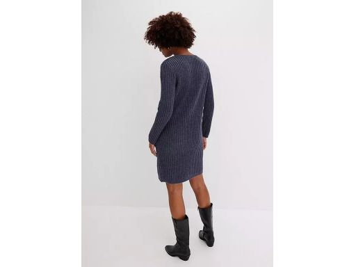 B.P.C sukienka dzianinowa prosta ciemny granat r.44/46