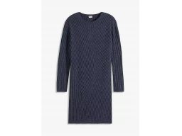 B.P.C sukienka dzianinowa prosta ciemny granat r.44/46