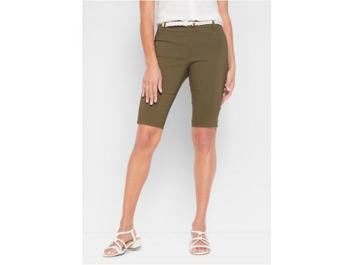 B.P.C krótkie spodenki elastyczne khaki r.38