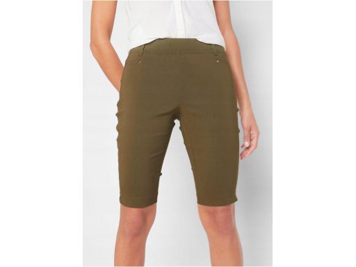 B.P.C krótkie spodenki elastyczne khaki r.38