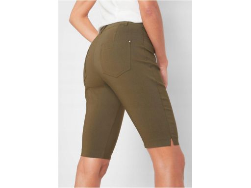 B.P.C krótkie spodenki elastyczne khaki r.38