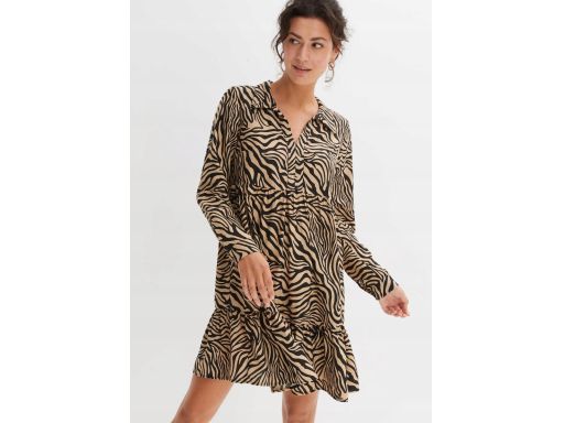 B.P.C sukienka tunikowa zebra ^38