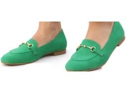 B.P.C mokasyny damskie loafersy zielone r.38