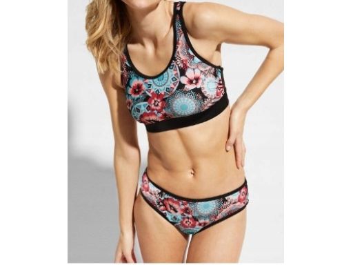 B.P.C czarne bikini biustonosz bustier 44