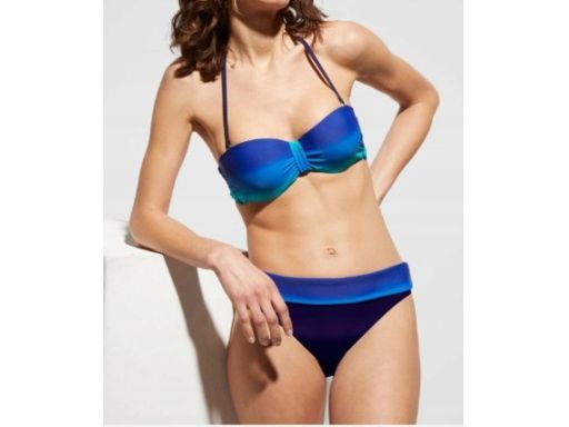B.P.C niebieskie bikini usztywniane miseczki 36 (70B)