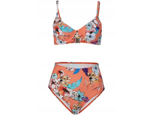 B.P.C bikini pomarańczowe w kwiaty 40 (80C).
