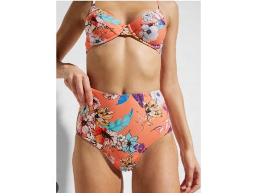 B.P.C bikini pomarańczowe w kwiaty 40 (80C).
