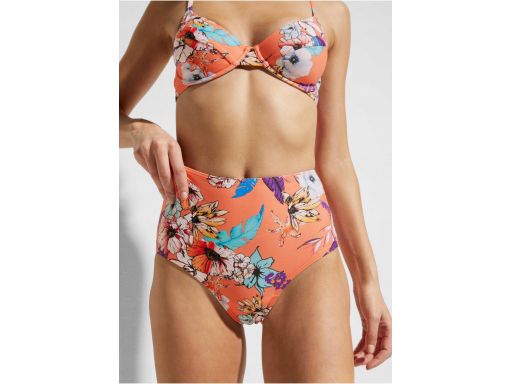 B.P.C bikini pomarańczowe w kwiaty 42 (80B).