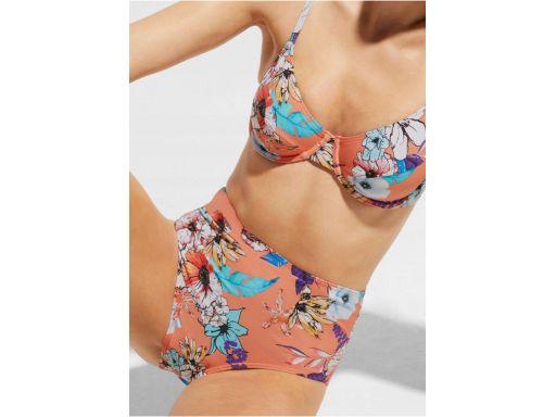 B.P.C bikini pomarańczowe w kwiaty 42 (80B).