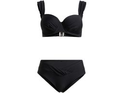 B.P.C czarne bikini balkonetka usztywniane z figami 38 (75C).