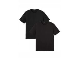 B.P.C 2-pak t-shirtów bawełnianych męskich czarnych 4XL.