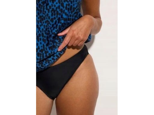 B.P.C tankini granatowo-czarne w cętki z figami r.46