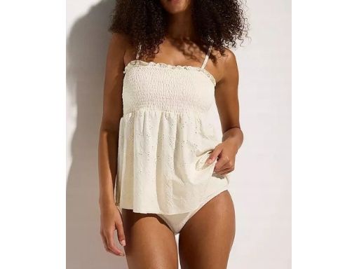 B.P.C tankini z ażurowymi haftami ecru marszczenia r.38