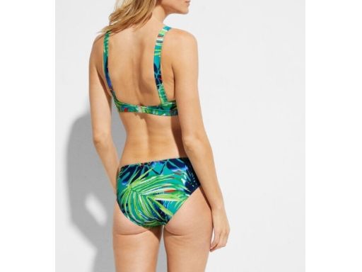 B.P.C bikini z biustonoszem zielone liście 44