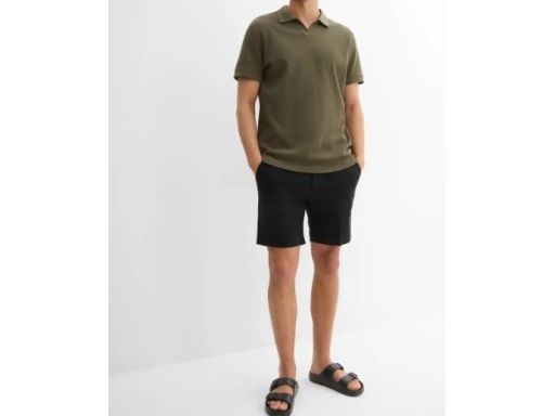 B.P.C t-shirt polo męski bawełniany oliwkowy r.XL