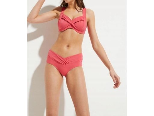 B.P.C Bikini typu minimizer hibiskusowe na fiszbinach r.38 (75F)