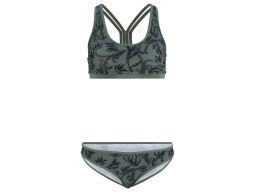 B.P.C bikini bustier zielone z figami r.40