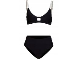 B.P.C bikini czarne z przezroczystymi paskami r.40