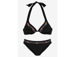 Buffalo bikini usztywniane miseczki wiązane na szyi czarne 38F