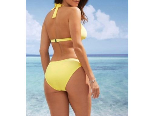 B.P.C żółte bikini z wiązaniem basic r.42