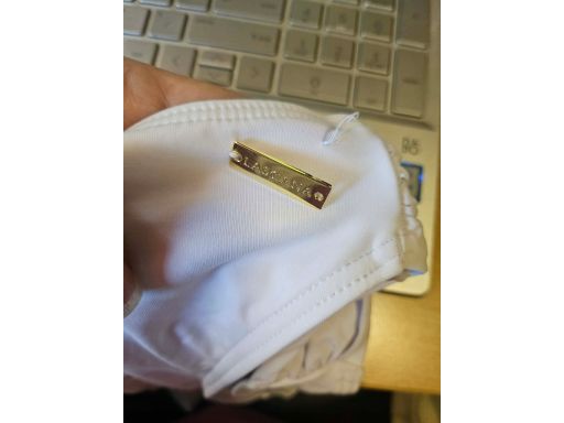 Lascana Bandeau Bikini w kolorze Białym złota dekoracja 38B