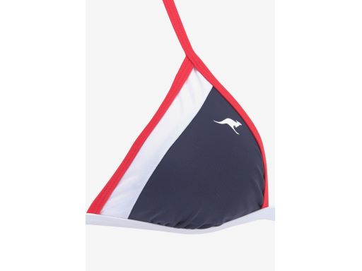 KangaROOS bikini wiązane na szyi granatowo- czerwone 36 A/B