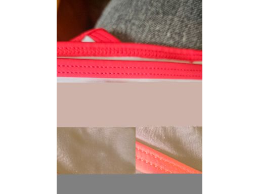 KangaROOS bikini wiązane na szyi granatowo- czerwone 36 A/B