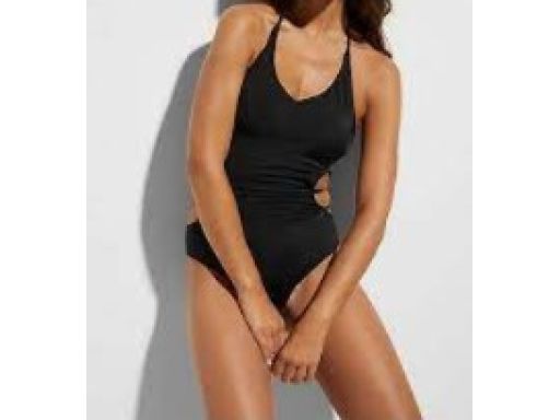B.P.C kostium kąpielowy monokini czarny wiązany r.38