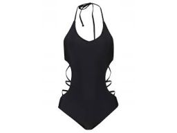 B.P.C kostium kąpielowy monokini czarny wiązany r.38