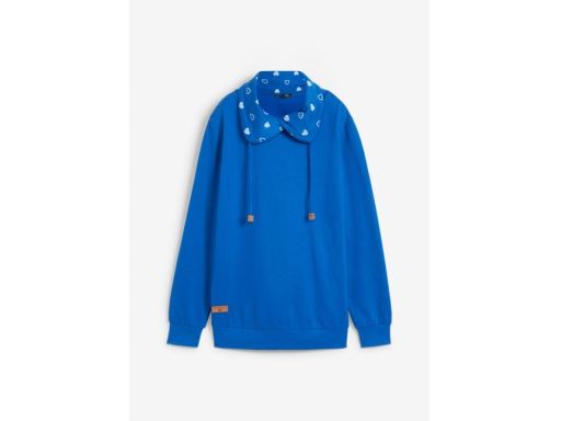 B.P.C bluza niebieska z kołnierzem w serduszka r.44/46