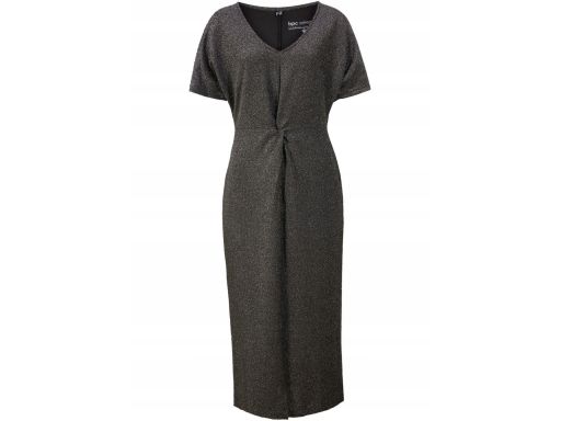 B.P.C Sukienka shirtowa midi posrebrzana ^36/38
