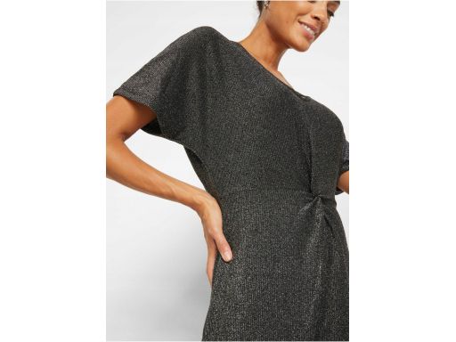 B.P.C Sukienka shirtowa midi posrebrzana ^36/38