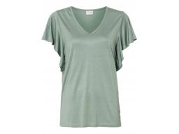 B.P.C t-shirt falbanki szałwiowy ^40/42