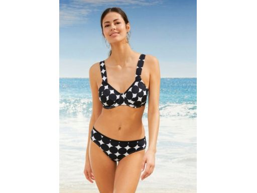 B.P.C bikini czarno-białe w duże grochy 50 (100E).
