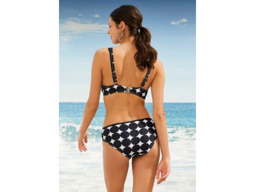 B.P.C bikini czarno-białe w duże grochy 50 (100E).