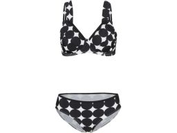 B.P.C bikini czarno-białe w duże grochy 50 (100E).