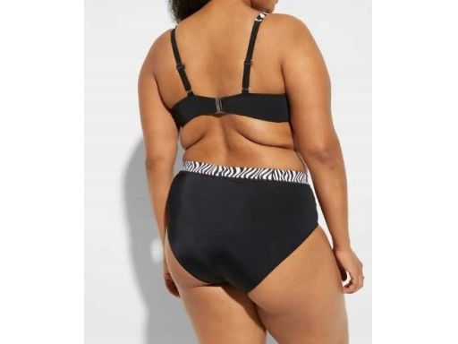 B.P.C bikini minimizer oliwkowy wzór zebry z figami r.50(100E)
