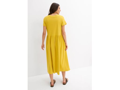 B.P.C sukienka oversize midi żółta musztardowa ^40/42