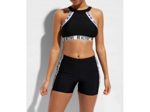 B.P.C bikini bustier z szortami czarne 38