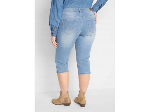 B.P.C jeansowe spodnie capri damskie JASNY JEANS r.50